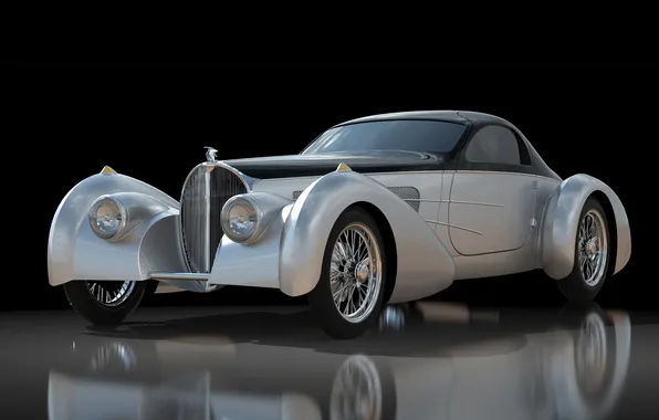 2012, the front, Type 57S, reflection.background, Delay USA, Type 57S, Beautiful Figure, Delahaye USA