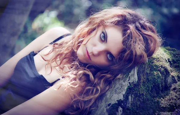 Look, glare, portrait, makeup, Milena