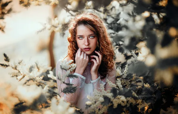 Picture look, girl, nature