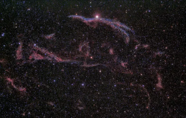 Nebula, in the constellation, diffuse, Swan, Veil