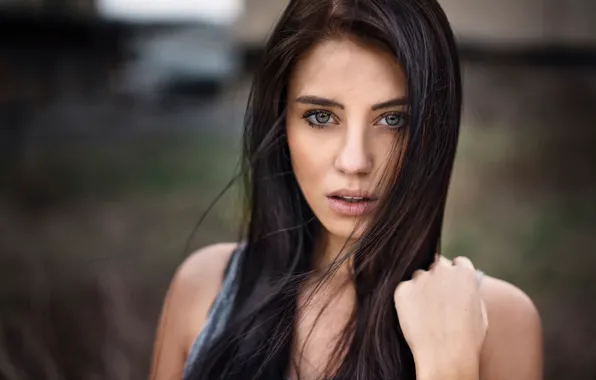 Look, portrait, bokeh, Martin Kühn, Julia Carina