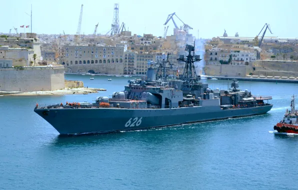 Malta, BOD, visit, project 1155, Vice Admiral Kulakov