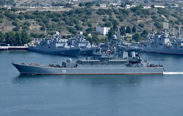 Ship, large, Azov, landing, the project 775