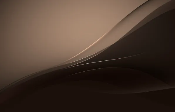 Line, abstraction, brown, sony, xperia, copper, stock wallpaper