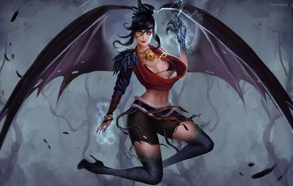 Girl, Figure, Fantasy, Art, Art, Morrigan, Beauty, Dragon Age