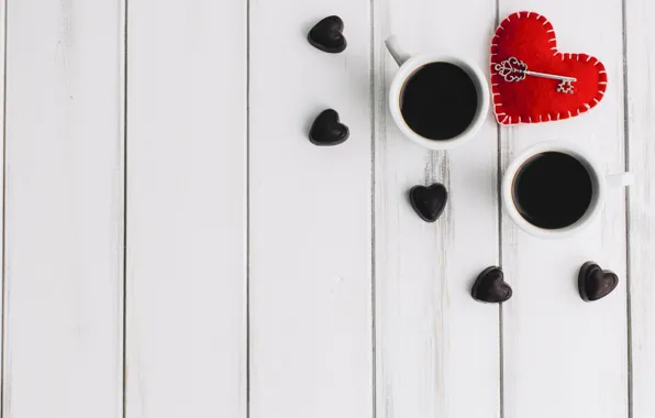 Picture love, heart, hearts, red, love, heart, wood, cup