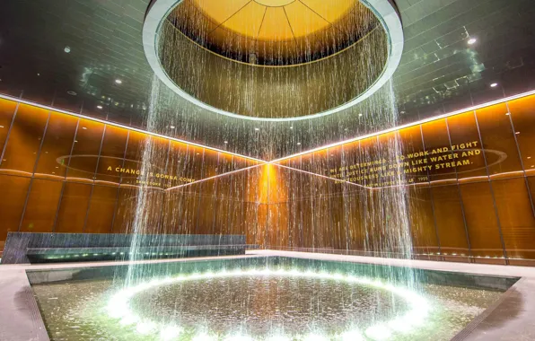 Picture fountain, Washington, USA, National Museum of African American history and cul