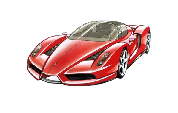 Ferrari, Enzo, Sketch
