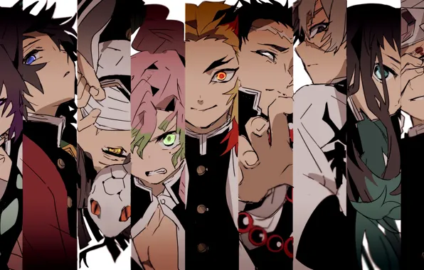 Collage, characters, The Blade Cleaves Demons