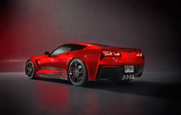 Red, Auto, Corvette, Machine, Chevrolet Corvette, Supercar, C7 Corvette, Transport & Vehicles