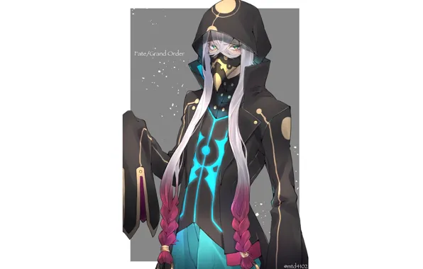 Mask, braids, Fanart, Fate/Grand Order, Pixiv, Fanart From Pixiv, Caster (Asclepius), Pixiv Id 3936903