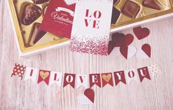 Love, paper, holiday, the inscription, heart, Board, heart, hearts
