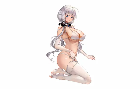 Girl, sexy, lingerie, pantsu, bra, cleavage, panties, thighhighs