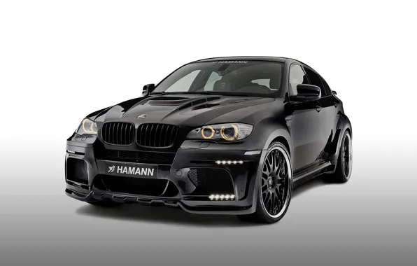 Picture BMW, BMW, white background, Hamann, X6 M, E71