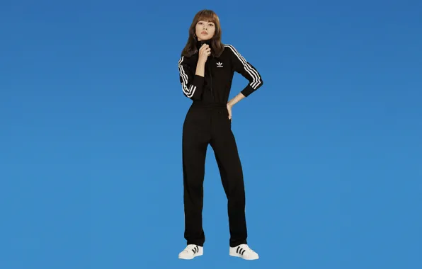 Adidas, Wallpaper for desktop, kpop, blackpink, thai singer, blackpink, lalisa manoban, fox manoban
