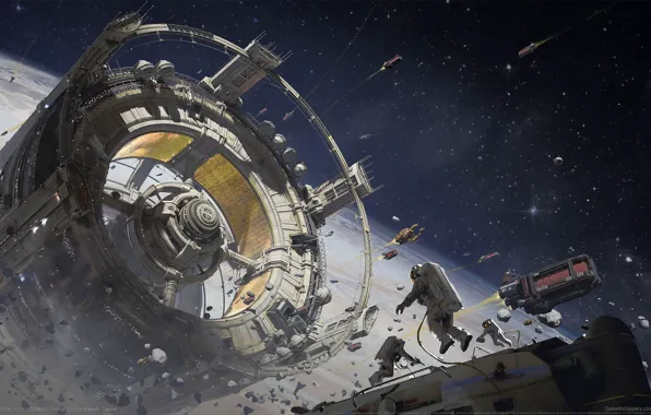 Space, space station, simulation, tikkun, self -similar space, urban planning simulator, Romulus, vohle