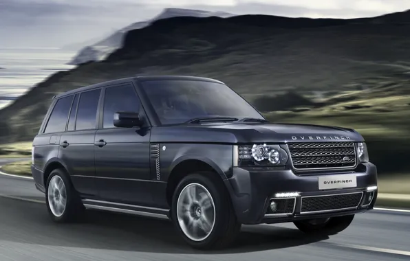 Picture road, mountains, jeep, SUV, Land Rover, Range Rover, the front, Land Rover, Range Rover, VOG, …