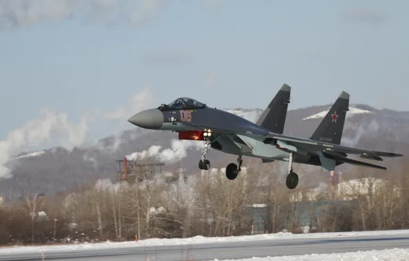 Fighter, landing, BBC, Su-35S, WFP, Rossi