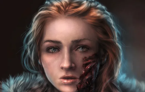 Blood, red hair, muscles, north, face, wolf, redhead, A Song of Ice and Fire