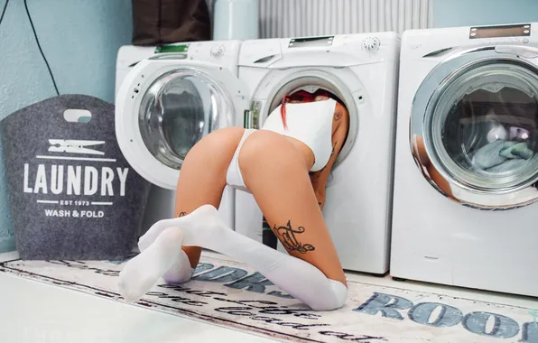 Ass, ass, panties, linen, figure, underwear, tattoo, tattoo