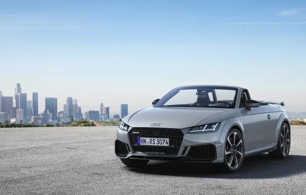 Machine, the city, Audi, lights, view, building, Roadster, TT RS