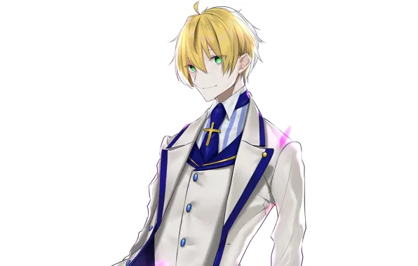 White background, guy, Saber, Fate Prototype