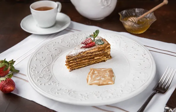 Cakes, Cake, The sweetness, Piece