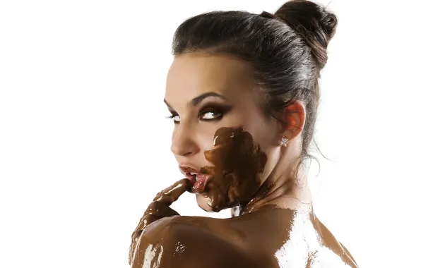 Picture sexy, chocolate, brunette, look