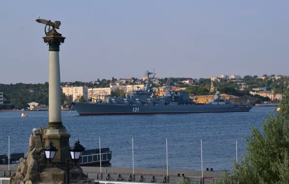 Navy, cruiser, rocket, &quot;Moscow&quot;, Sevastopol, guards, The Black Sea Fleet, GRKR