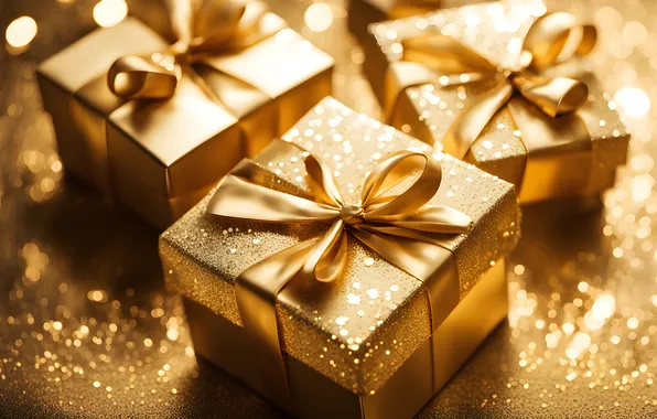 Light, gold, Shine, sequins, Christmas, gifts, New year, gold plated