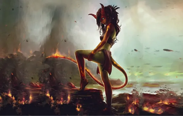 Picture demoness, hell, Horny, Welcome to Hell, Devil, hell
