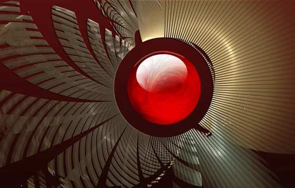 Line, ball, red, sapphire
