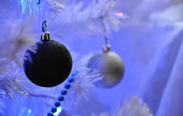 Tree, blur, Balls