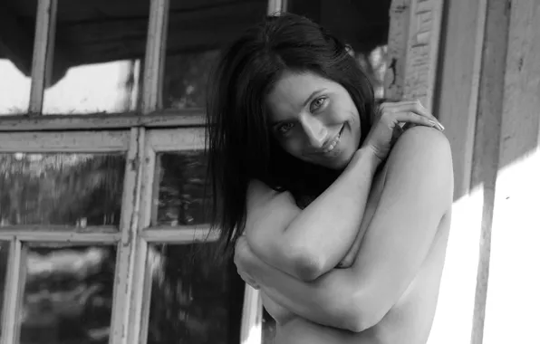 Nadia, gorgeous, chest, black &amp; white, handbrake is, rack, kiska, gretta