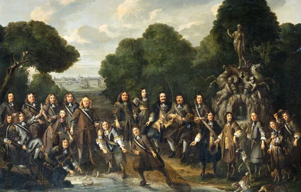 Network, picture, genre, Allegory Of The Flowering Of The Dutch Fishery, Willem, Eversdijk