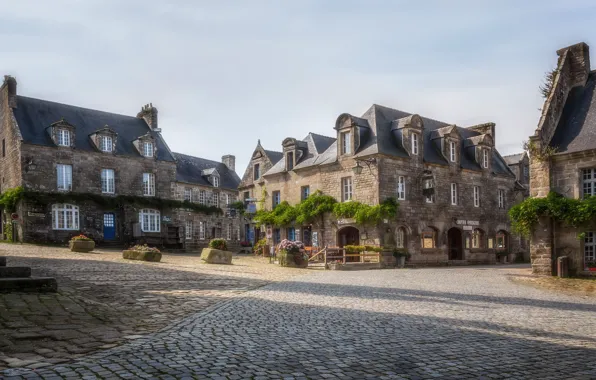 The city, street, France, Locronan