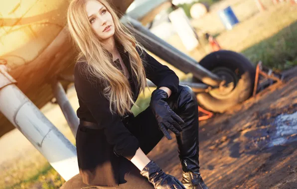 Girl, Gloves, Boots