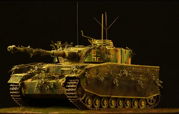 Picture toy, tank, German, average, model, Panzer IV