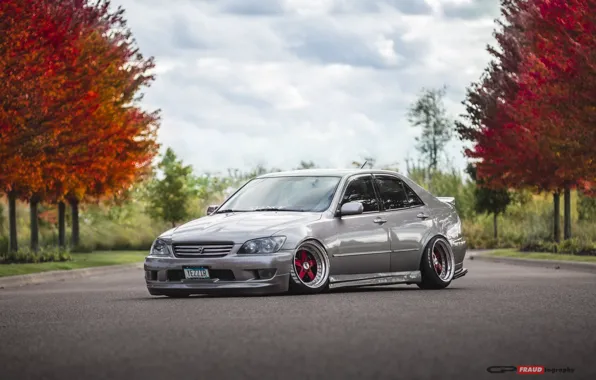 Picture autumn, lexus, toyota, jdm, tuning, low, height, is200