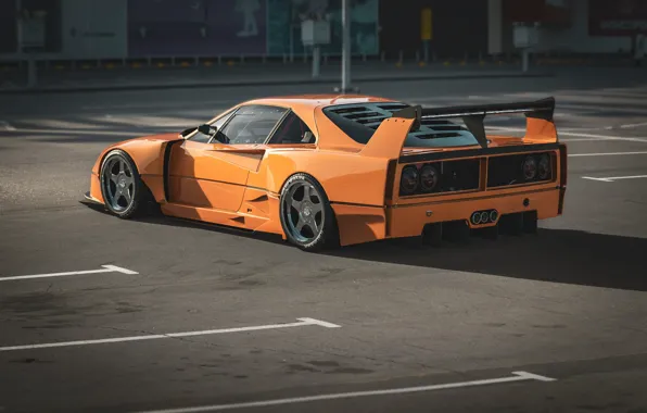 Auto, Machine, Car, Rendering, Sports car, Sportcar, Ferrari F-40, Transport & Vehicles