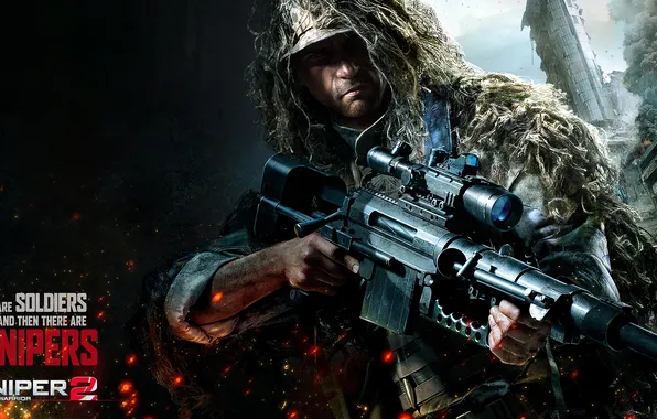 Picture weapons, soldiers, camouflage, Sniper, sniper rifle, the vest, Sniper: Ghost Warrior 2, Snipers
