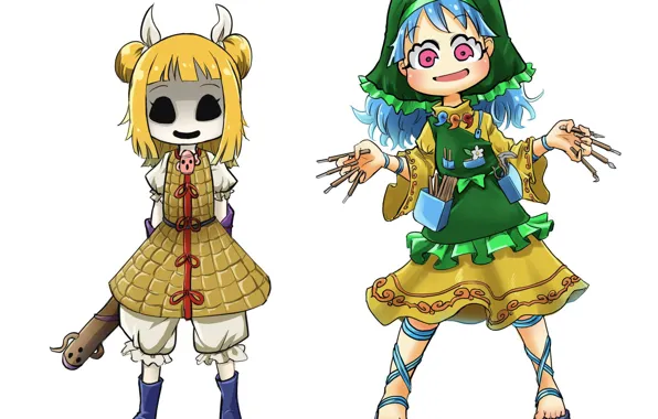Girls, madness, Touhou, Touhou, Touhou