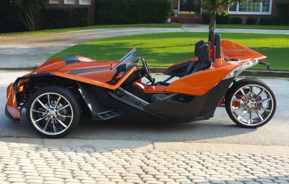 Beautiful, comfort, hi-tech, Polaris, Slingshot, technology, sporty, tricycle