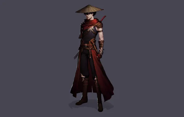 Background, samurai, guy