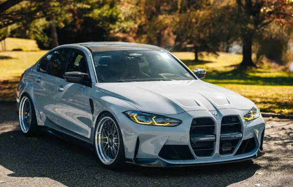 BMW, Front, Grey, BMW M3