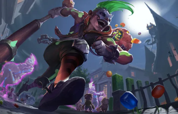 Mask, runs, bit, League Of Legends, League Of Legends, Ekko