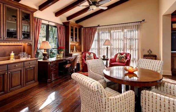 Design, interior, living room, dining room, English style, South East London, in south-east London