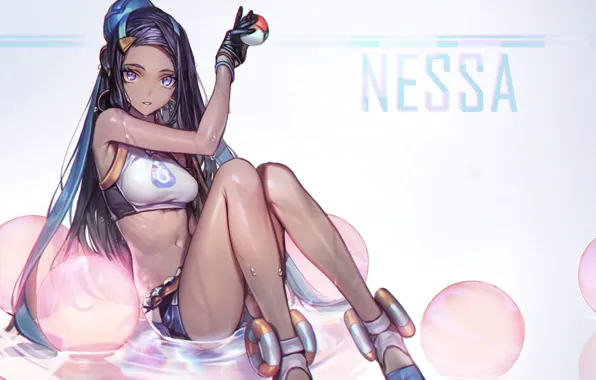 Picture kawaii, girl, sexy, anime, pokemon, babe, cute, Nessa