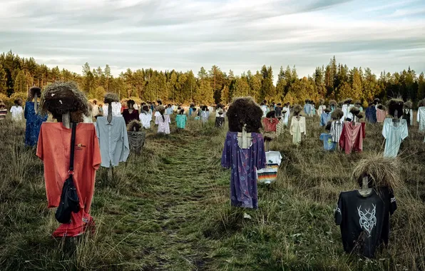 Picture field, background, Scarecrow