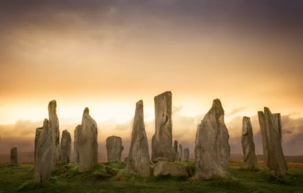 Field, stones, megaliths